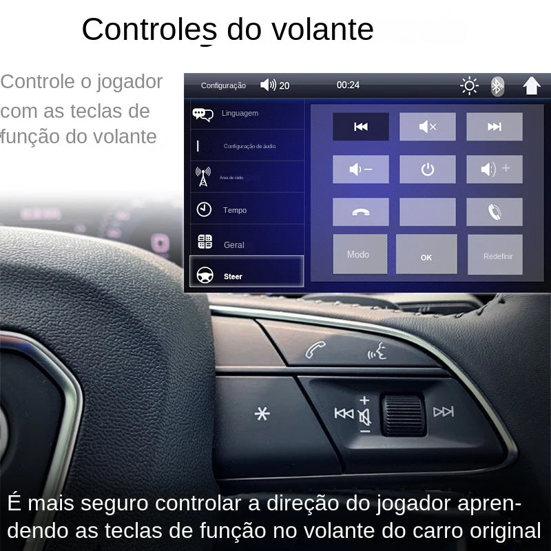 Central Multimídia MP5 Automotiva 1 Din 7" Polegadas de Tecnologia